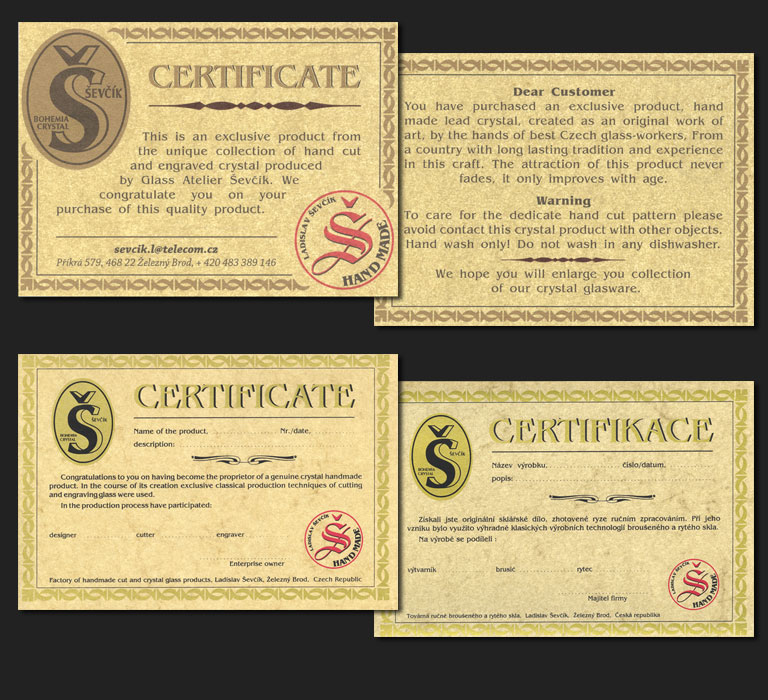 Certificates