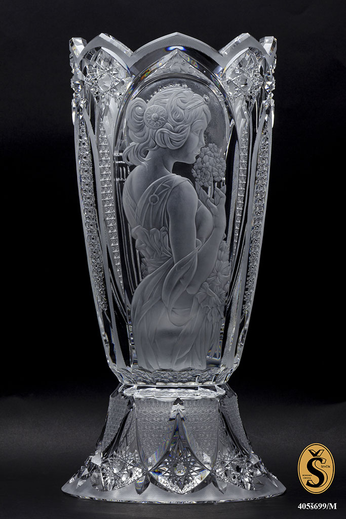 Engraved glass Ladislav Ševčík Bohemia Crystal